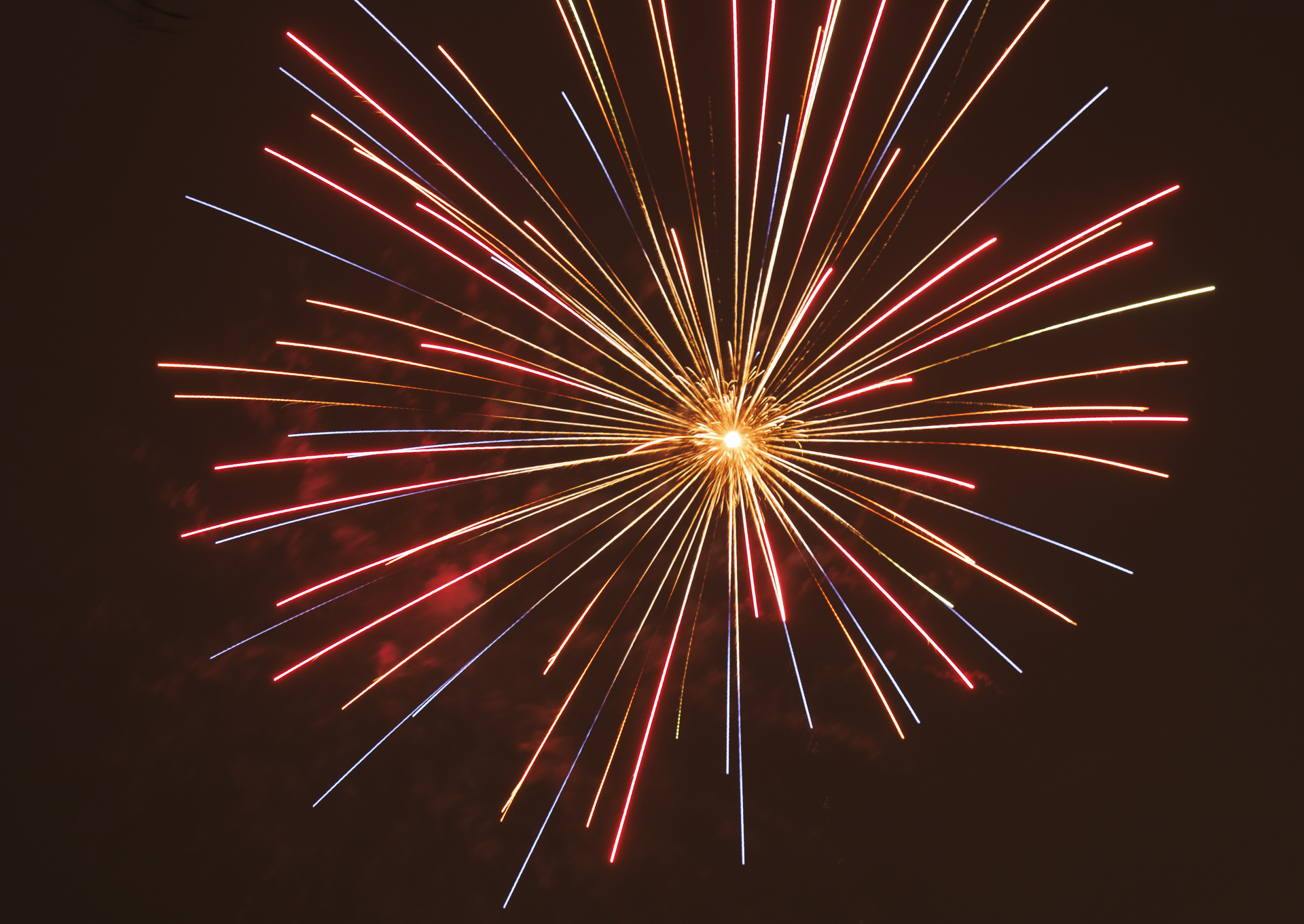 Image of fireworks against the dark night sky