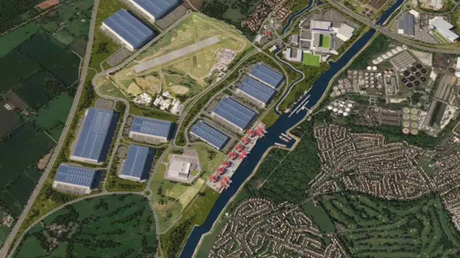 Western Gateway Development Zone which includes key development sites of Port Salford, Trafford Waters and New Carrington.