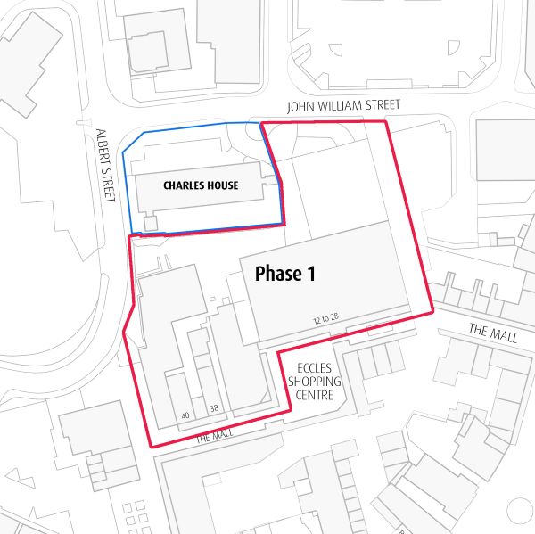 Site plans for Eccles Town Centre redevelopment