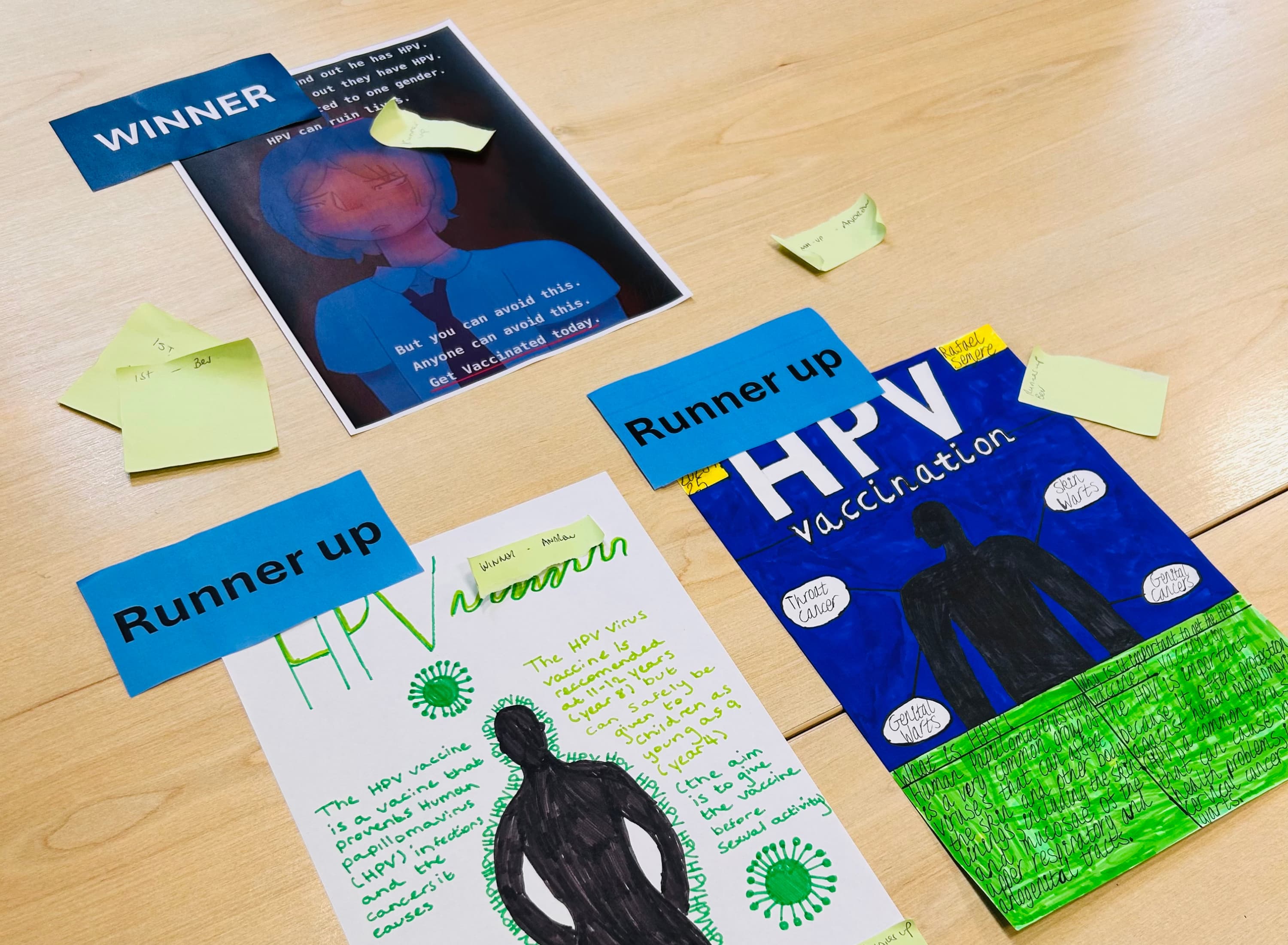 The winning HPV poster designs