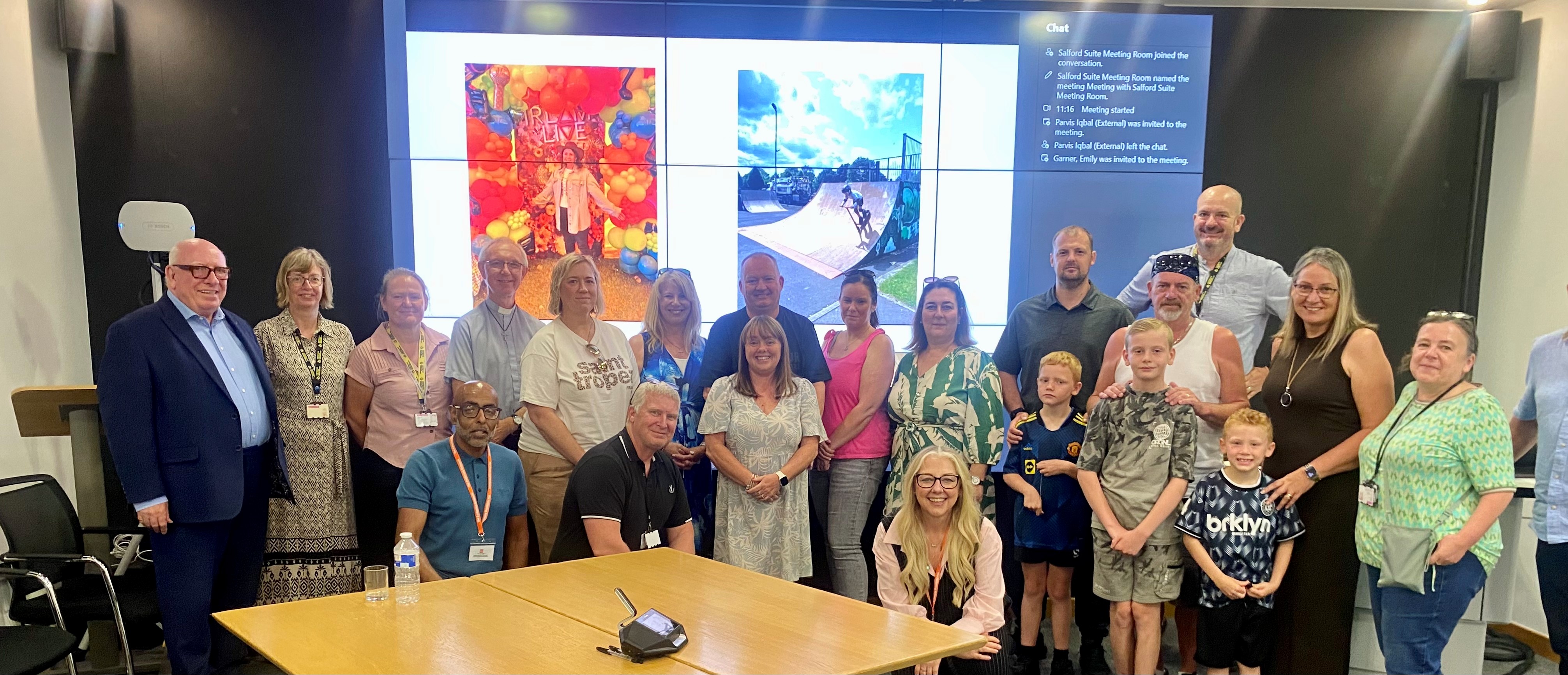 people at a new mockingbird network set up by Salford City Council’s fostering service